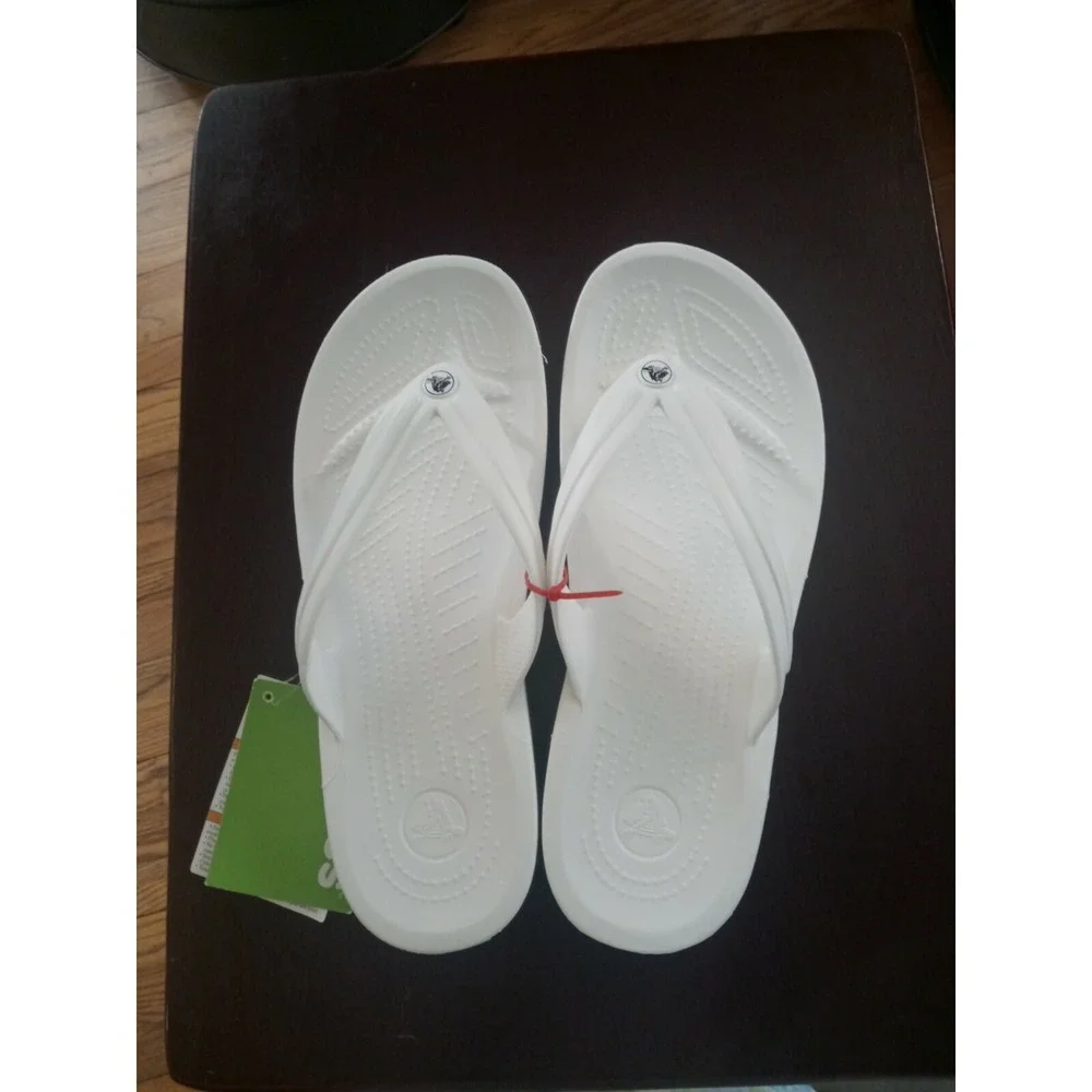 Crocs Crocband Flip Flops Sandal Unisex Lightweight Toe Post Men9 Women11 Slides